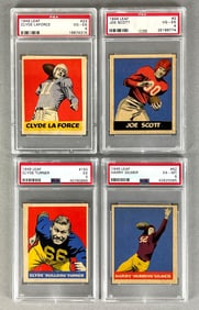 4 - 1949 Leaf Football PSA Graded 4 to 6s with HOF