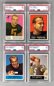 1959 - 65 Topps and Philadelphia Paul Hornung PSA 7 Cards