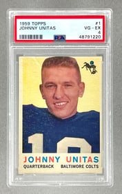1959 Topps Johnny Unitas #1 PSA 4