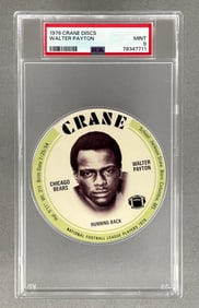 1976 Crane Discs Walter Payton PSA 9 Rookie