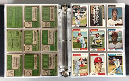 1974 Topps Baseball Master Set with Traded, Red Team C.L. and Washington Cards
