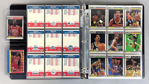 1987 Fleer Basketball Complete Set with Stickers
