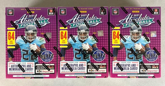 3 - 2021 Absolute Football Blaster Boxes