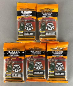 5 - 2020 - 21 Mosaic Basketball Value Fat Packs