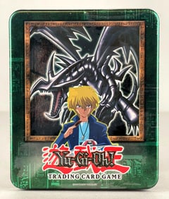 Rare 2002 Yu-Gi-Oh Factory Sealed Red Eyes Black Dragon and Joey Booster Pack Collection Tin