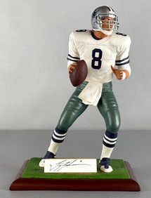 Troy Aikman Signed Gartlan Figurine Statue 174/1993