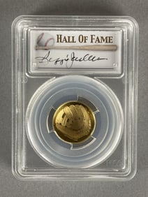 PCGS Graded 2014-W Baseball HOF First Strike Signed Reggie Jackson Gold $5 Coin PR70DCAM