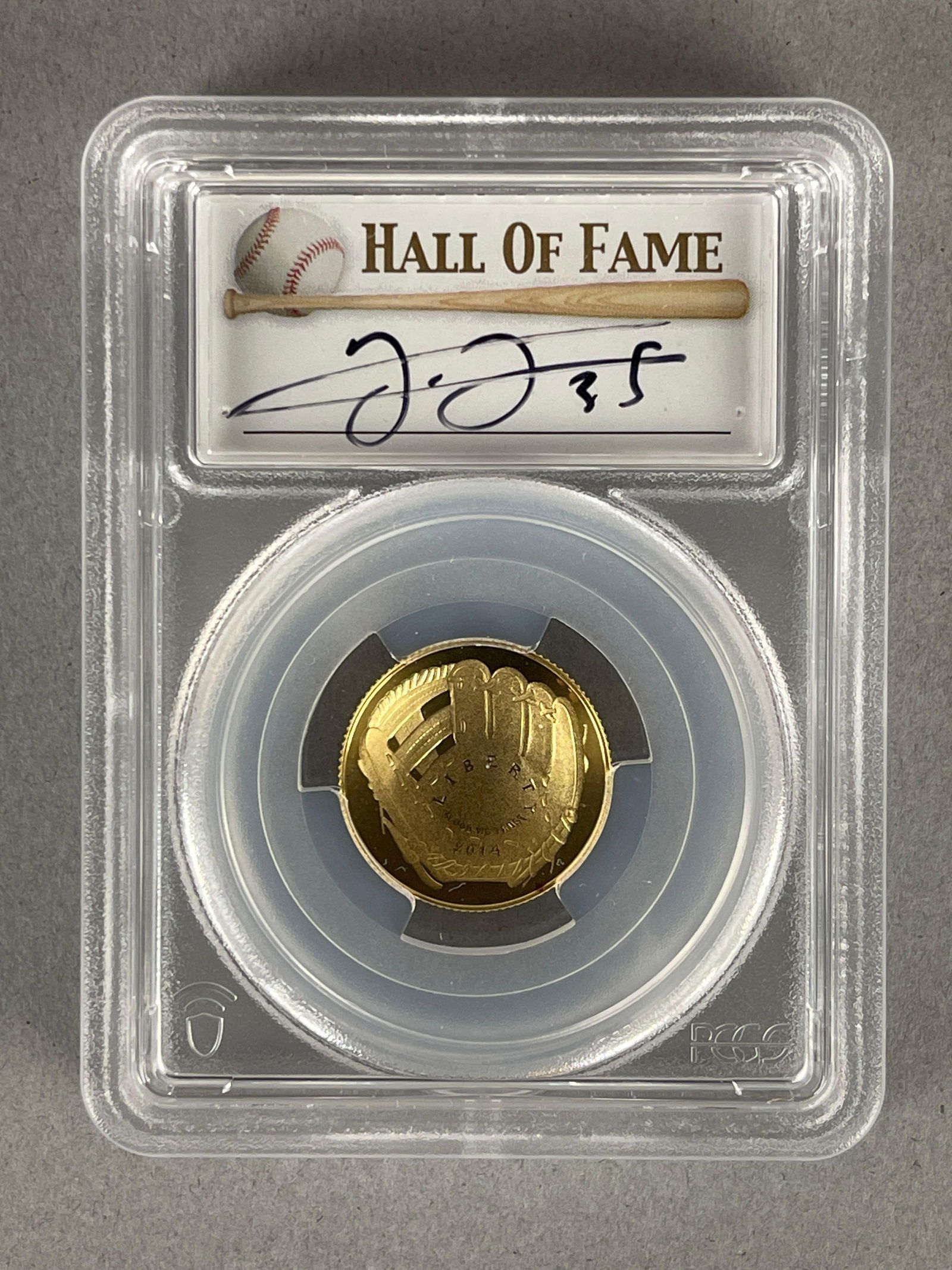 PCGS Graded 2014-W Baseball HOF Signed Frank Thomas Gold $5 Coin PR70DCAM (1 of 2)