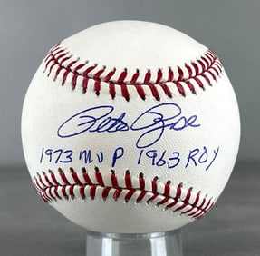 Pete Rose Signed Official MLB Rawlings Baseball with Inscription