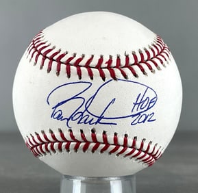 Barry Larkin Signed Official MLB Rawlings Baseball with Inscription