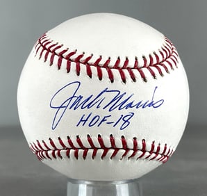 Jack Morris Signed Official MLB Rawlings Baseball with Inscription