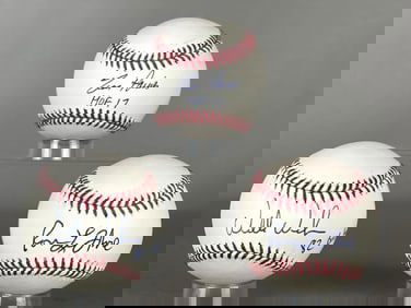 Tim Raines, Ron Leflore, and Willie Wilson Signed Baseballs