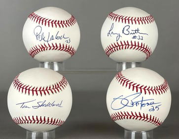 4 - 1960s - 70s New York Yankees Stars Signed Baseballs