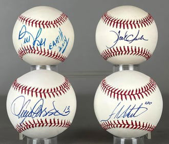 4 - 1970s Baseball Stars Signed Baseballs