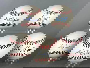 5 - 1990s Baseball Stars Signed Baseballs