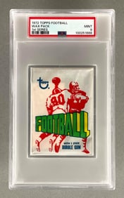 1972 Topps Football 1st Series Wax Pack PSA 9