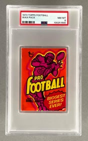 1973 Topps Football Wax Pack PSA 8