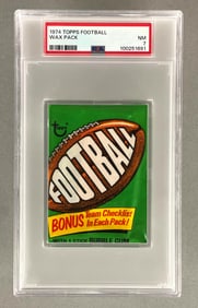 1974 Topps Football Wax Pack PSA 7