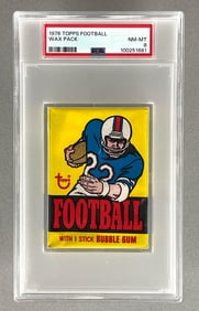 1976 Topps Football Wax Pack PSA 8