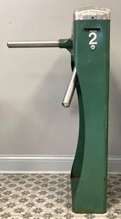Vintage Soldiers Field Stadium Turnstile #2 with LOA: In working operation and digital counter, Here is a relic from the iconic Soldier Field, Home of the Chicago Bears, with LOA