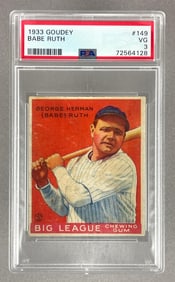 1933 Goudey Babe Ruth #149 PSA 3