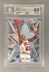 1997 - 98 Fleer Ultra Stars Michael Jordan #1 BGS 8.5