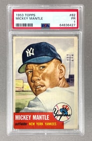 1953 Topps Mickey Mantle #82 PSA 1