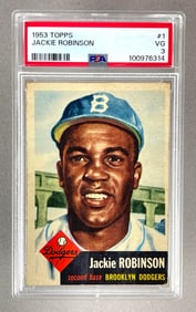 1953 Topps Jackie Robinson #1 PSA 3