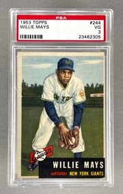 1953 Topps Willie Mays #244 PSA 3