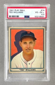 1941 Play Ball Ted Williams #14 PSA 4.5