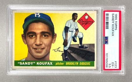 1955 Topps Sandy Koufax #123 PSA 5.5 Rookie