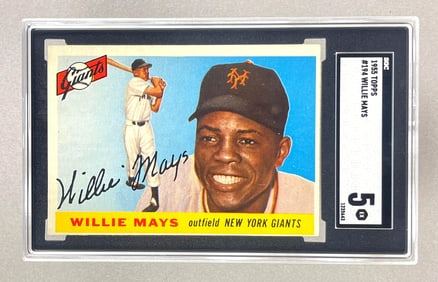 1955 Topps Willie Mays #194 SGC 5