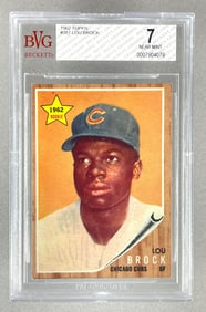 1962 Topps Lou Brock #387 BVG 7 Rookie