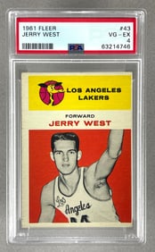 1961 Fleer Jerry West #43 PSA 4 Rookie