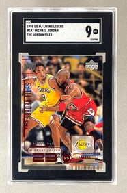1998 Upper Deck MJ Living Legend Michael Jordan, The Jordan Files #147 SGC 9