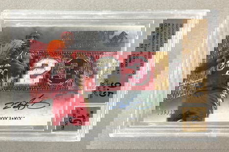 2007 - 08 SP Game Used Edition Jersey Auto LeBron James 23 #LJ2 BGS 9.5 Auto 10 16/23: 2007 - 08 SP Game Used Edition LeBron James 23 #LJ2 BGS 9.5 Auto 10 16/23