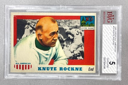 1955 Topps All American Knute Rockne #16 BVG 5