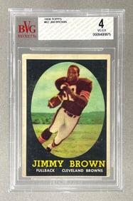 1958 Topps Jim Brown #62 BVG 4 Rookie