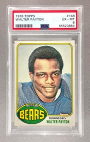1976 Topps Walter Payton #148 PSA 6 Rookie