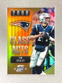 Rare 2018 Contenders Optic Class Acts Gold Prizm Tom Brady 8/10