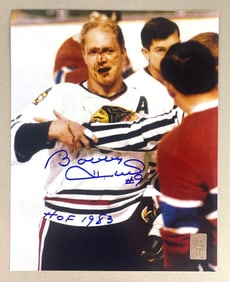 Bobby Hull Signed 8 x 10 with Inscription