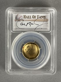 PCGS Graded 2014-W Baseball HOF First Strike Signed Cal Ripken Jr. Signed Gold $5 Coin PR70DCAM