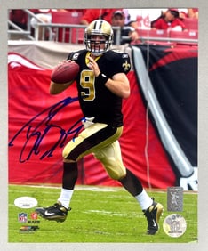 Drew Brees Signed 8x10 Photo with JSA COA