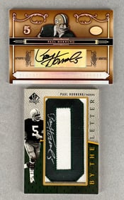 2007 National Treasures and 2007 Sp Authentic Auto Paul Hornung
