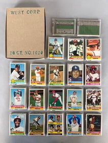 1976 Topps Baseball West Corps Cello Fun Pack Vender Box 0f 20 with Stars Showing