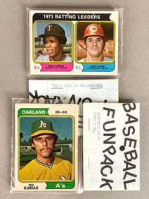 1974 Topps Baseball West Corps Cello Fun Pack with Pete Rose LL and Steve Carlton Showing
