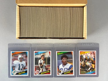 1984 Topps Football Near Complete Set 392/396