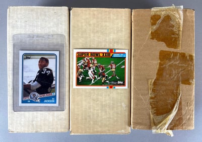 1987, 88, and 89 Topps Football High Grade Complete Sets
