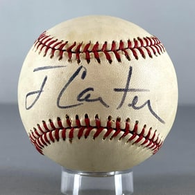 President Jimmy Carter Signed Baseball