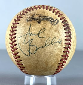 Jack Brickhouse Signed Game Used Baseball